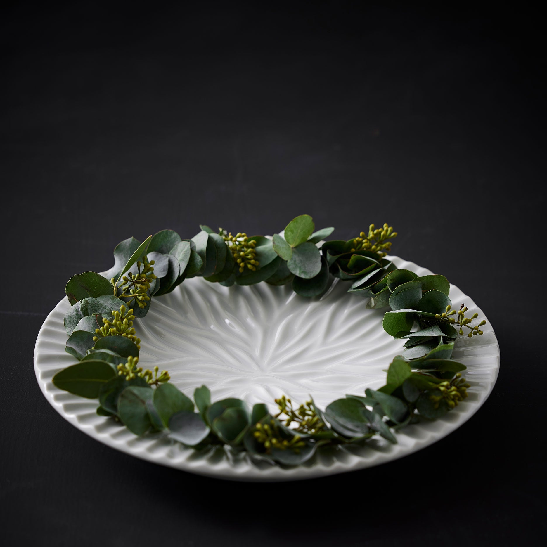 Fad Flame 32,5 cm Hvid